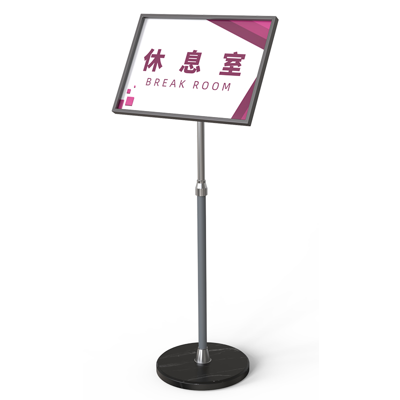 不锈钢a4立牌展示牌指示牌立式广告牌水牌展示架a3酒店导向牌落地