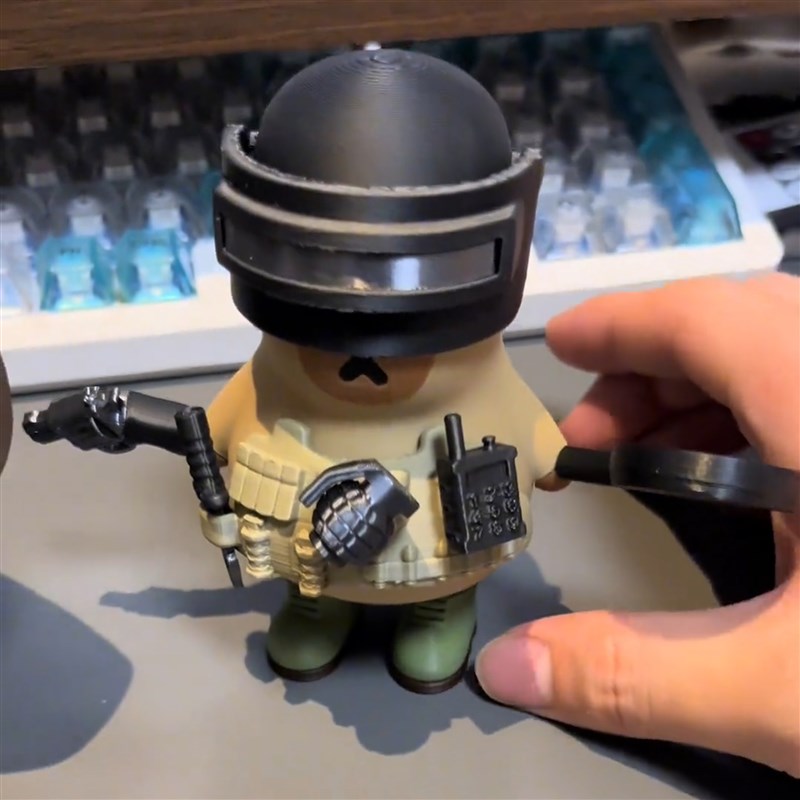 卡皮巴拉特种豚h和平精英磁吸桌面摆件原创公仔水豚3D打印植绒玩