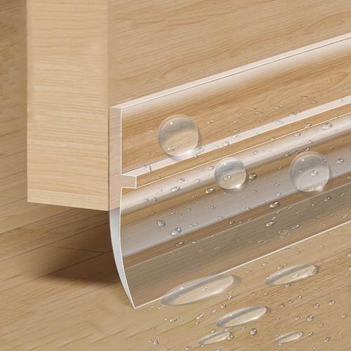 化妆室防水挡板洗手间浴室隔断玻璃门底部隔水条淋浴房门口挡水条