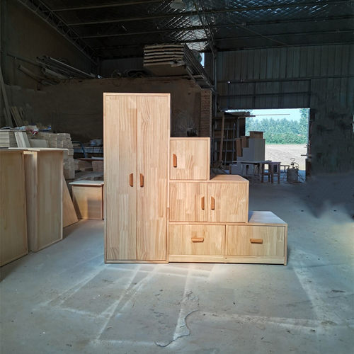 实木踏步梯柜单卖子母床楼梯儿童床踏步柜储物柜上下铺配套可定制