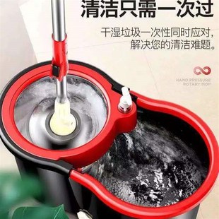 拖布带桶一整套旋转拖把家用一拖净2024新款免手洗甩干墩布桶地拖