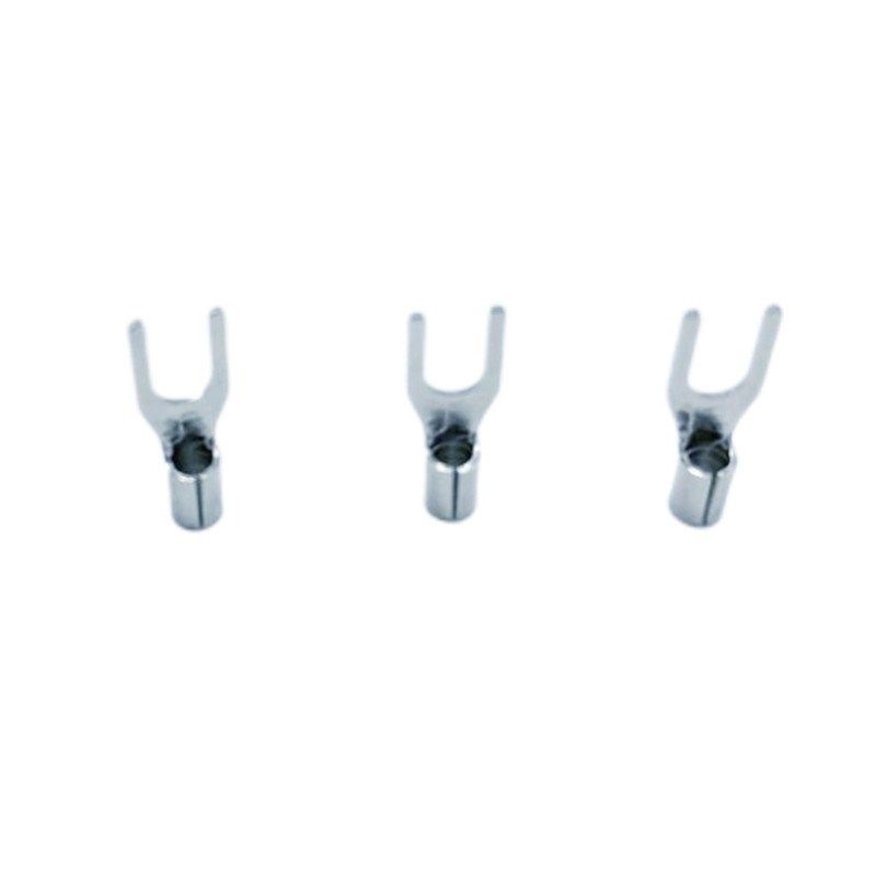 SNB叉型裸端头SNB1.25-3 U型叉形冷压接线端子黄铜1000只