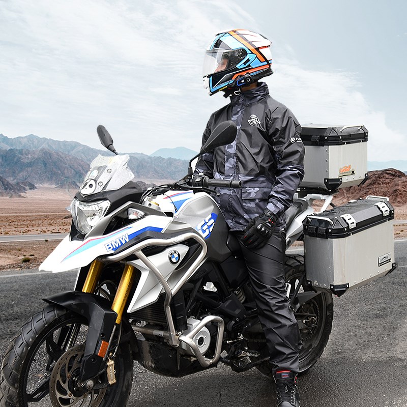 摩托车雨衣男款防暴雨加厚加大外卖骑手专用骑行全身雨服雨裤套装