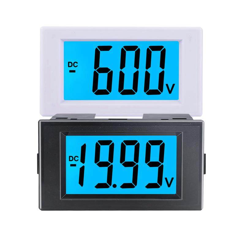直流数显电压表正负检测仪表液晶数字显示表头AC220V电源D69-230