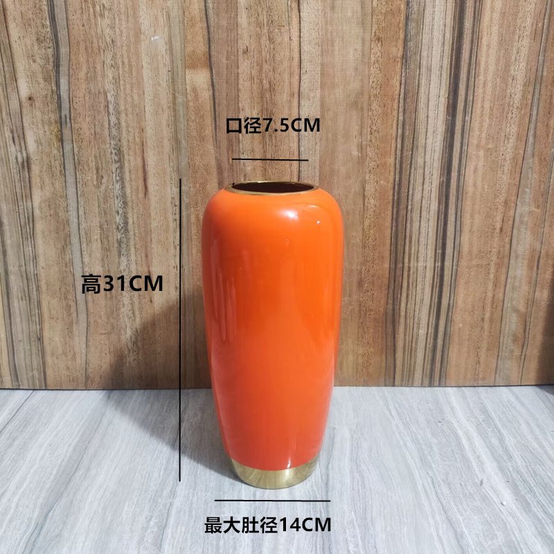 大量 陶瓷花瓶年宵花花瓶大号仿真石榴 仿真柿子配套花瓶 代发