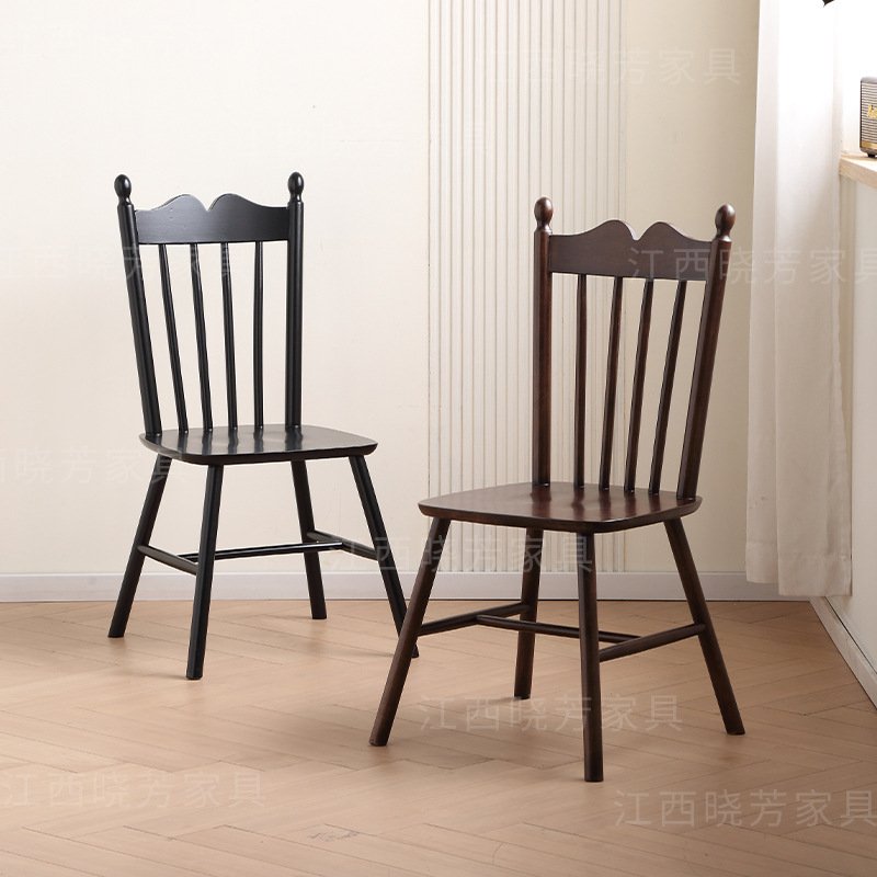 复古咖啡店桌椅组合美式西餐厅实木桌子商用奶茶店烘焙甜品店椅子