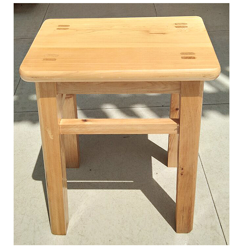 全实木餐桌凳方凳子柏木矮凳简约现代圆凳加高换鞋凳浴室凳梳妆凳