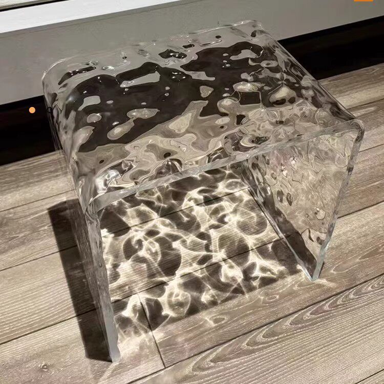 亚克力水波纹凳子矮凳家用梳妆凳