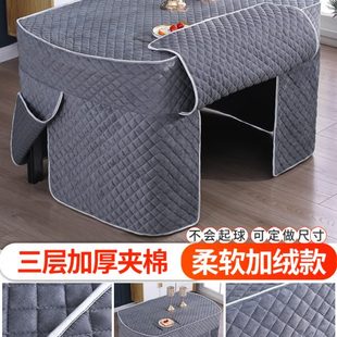 现代简约布艺餐桌布家用椭圆形桌布长方形客厅茶几台布烤火罩桌布
