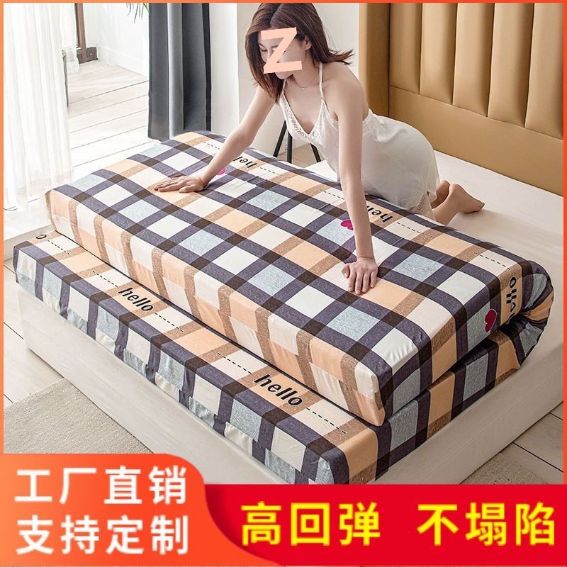 高密度海绵床垫家用床褥炕垫榻榻米学生宿舍单人双人加厚软垫厂家