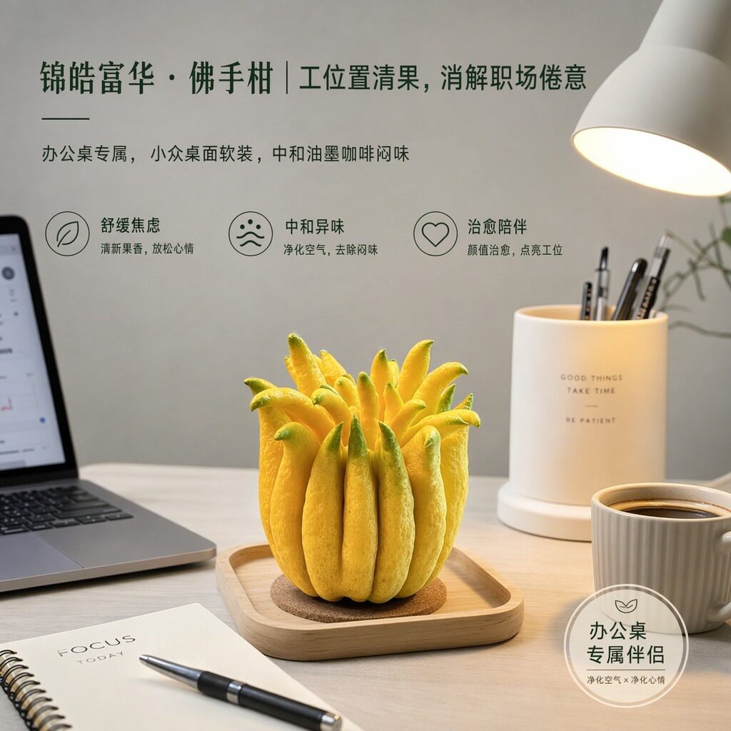 佛手柑鲜果佛手柑挂件室内摆件