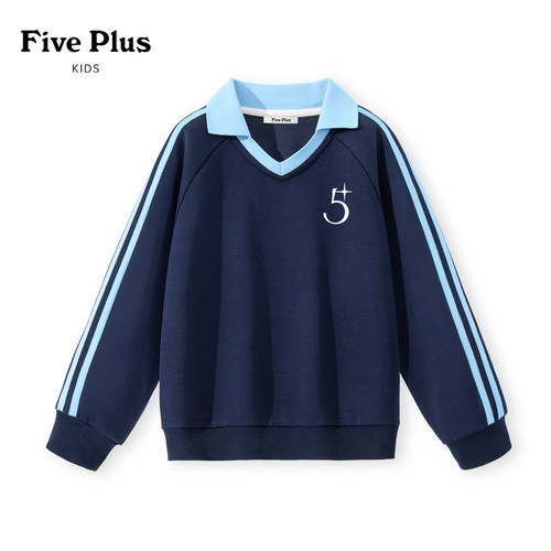 Five Plus女童秋装卫衣2026新款儿童巨好看polo长袖上衣儿童衣服