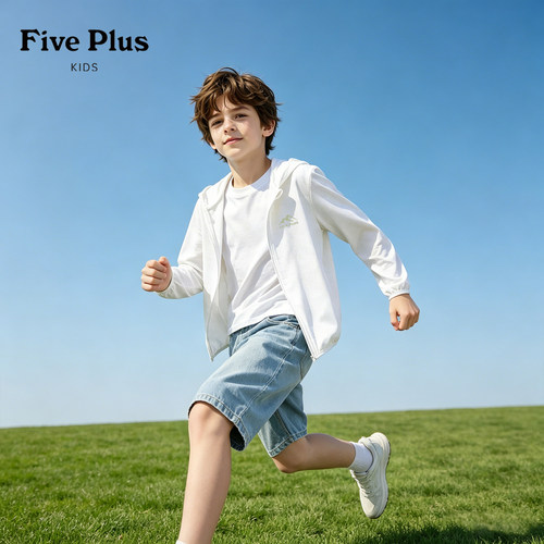 Five Plus男童防晒服2026新款夏季童装男孩冰丝外套儿童运动上衣