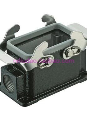 HARTING连接器09370101271黑色底座HAN-10B-ASG2-QB-PG16高防护座