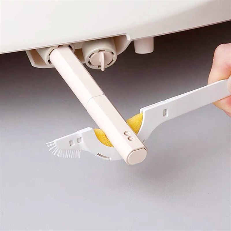 出口日本只能坐便器喷嘴清洁刷海绵刷创意缝隙刷自动马桶喷水管刷