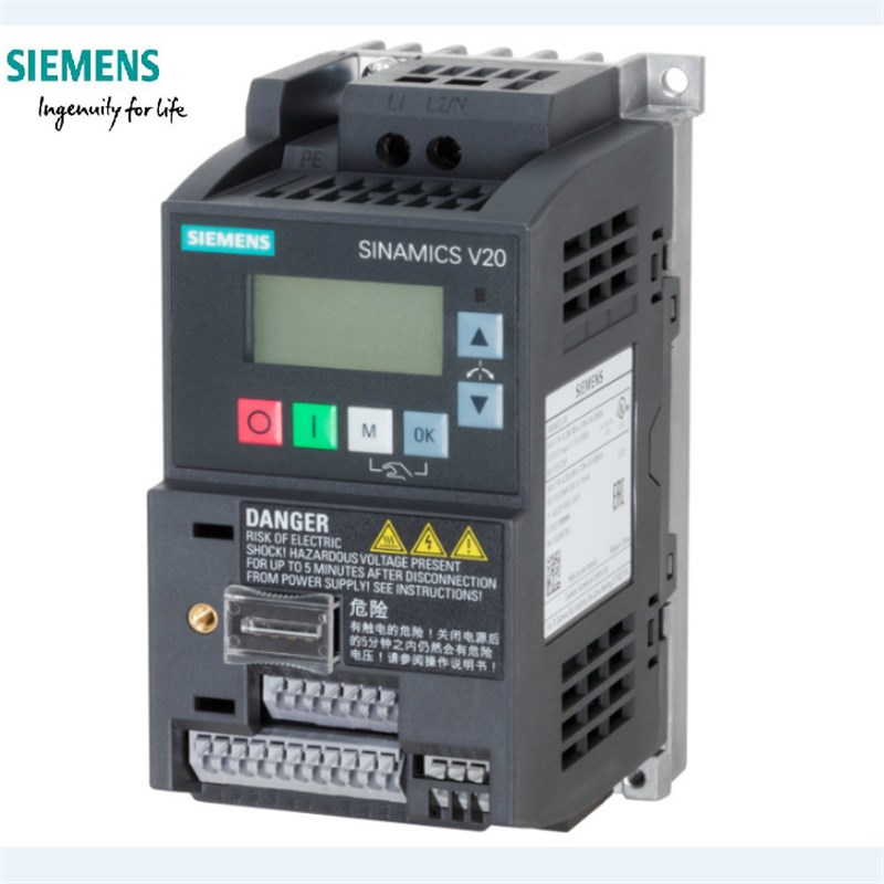 6SL3210-5BB13-7UV1变频器V20200-240V1相交流 标称功率 0.37 kW
