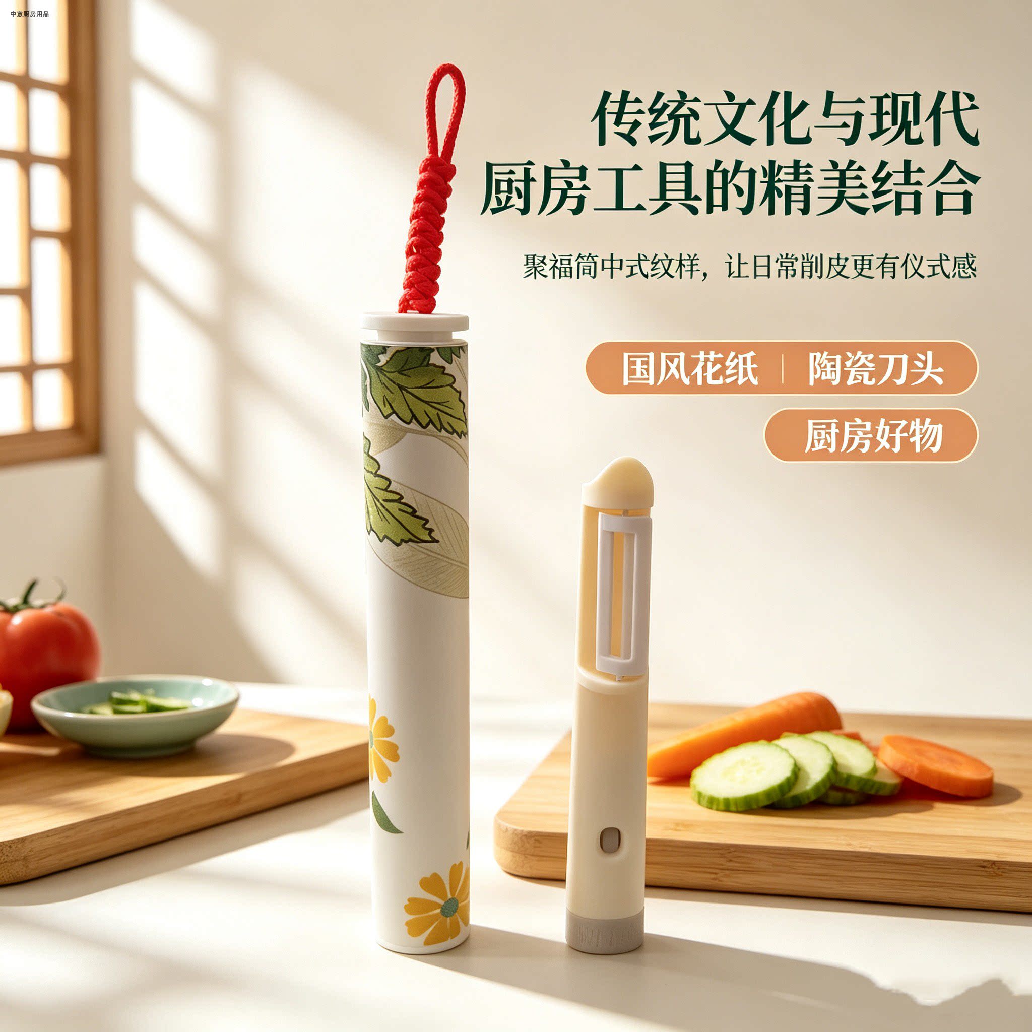 嘉乐厨食品级陶瓷刀头水果削皮器