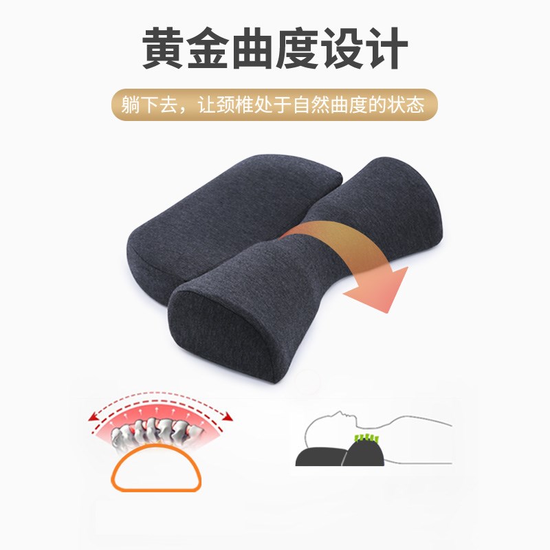 护颈椎枕头助睡眠脊椎护颈枕专用颈椎枕睡觉男女宿舍记忆棉枕头芯