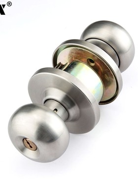 5791c级球锁芯黑色通用型防盗门锁室内圆锁球形锁房门锁卧室门锁