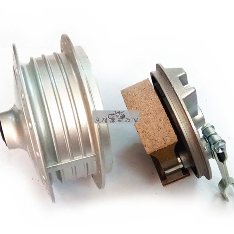 AX100摩托车前后轮毂芯钢圈轮毂长春铃 木前后刹车鼓盖轮毂总成