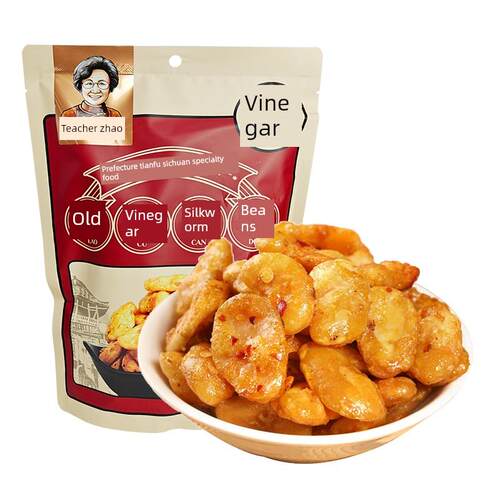 四川特色菜赵老师老醋蚕豆500g香脆蚕豆酸甜兰豆奇味豆小吃