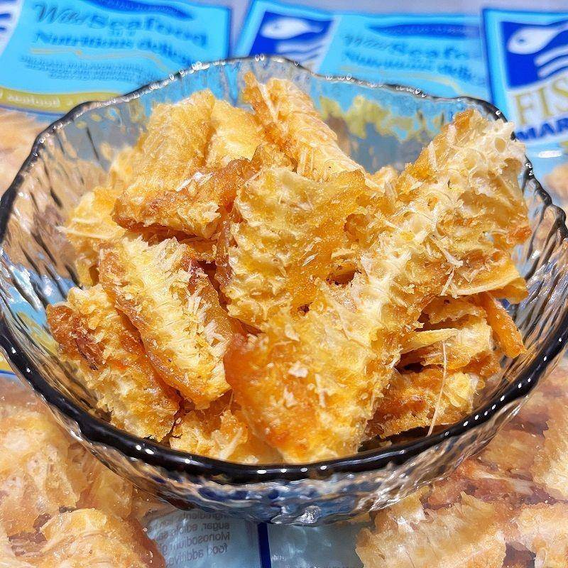 青岛特色脆皮鱼排脆脆小吃即食烤鱼骨脆，美味，不油炸