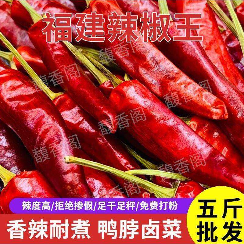 正宗福建辣椒王印度干辣椒香辣变态辣厚皮红辣椒卤肉周嘿专用