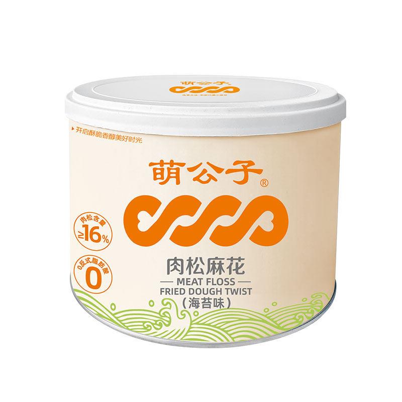 肉松麻花萌公子肉松海苔麻花零食解馋办公室裹满肉松手作的鲜香辣