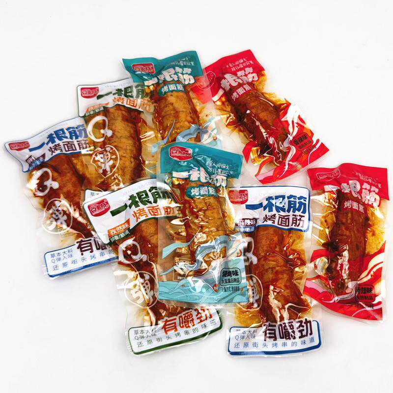 新货一根筋烤面筋辣条手撕