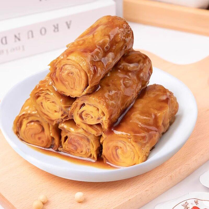 祖名香逗卷500g豆腐干鸡汁味肉汁味香辣味独立小包装即食豆皮零食