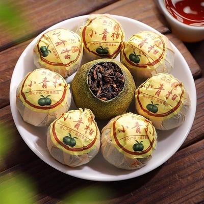 发1.5斤 新会小青柑正宗柑宫廷普洱熟茶生晒陈皮柑普茶叶散装750g