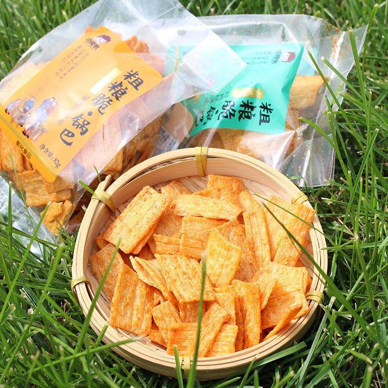 手工杂粮脆锅巴平底锅巴零食好吃的零食小吃休闲 食品