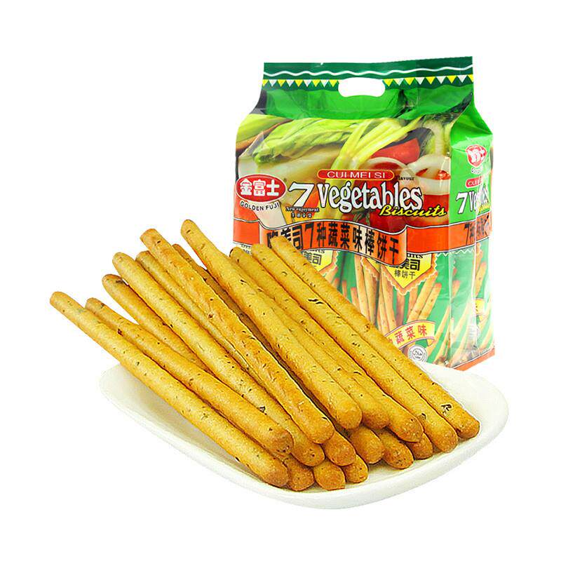 金富士脆美司蔬菜味棒棒饼干 干早餐代餐聚会办公下午茶网红零食