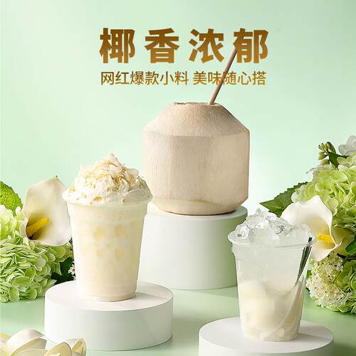 椰奶冻粉晶花椰奶冻粉商用椰子冻布丁果冻粉奶茶店甜品店专用原料