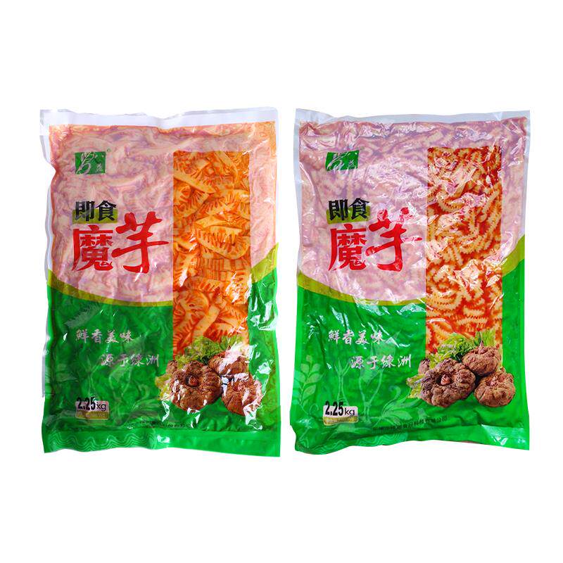 新货红油素毛肚麻辣下饭零嘴 魔芋爽风香辣素百叶大袋装即食 - 实物图