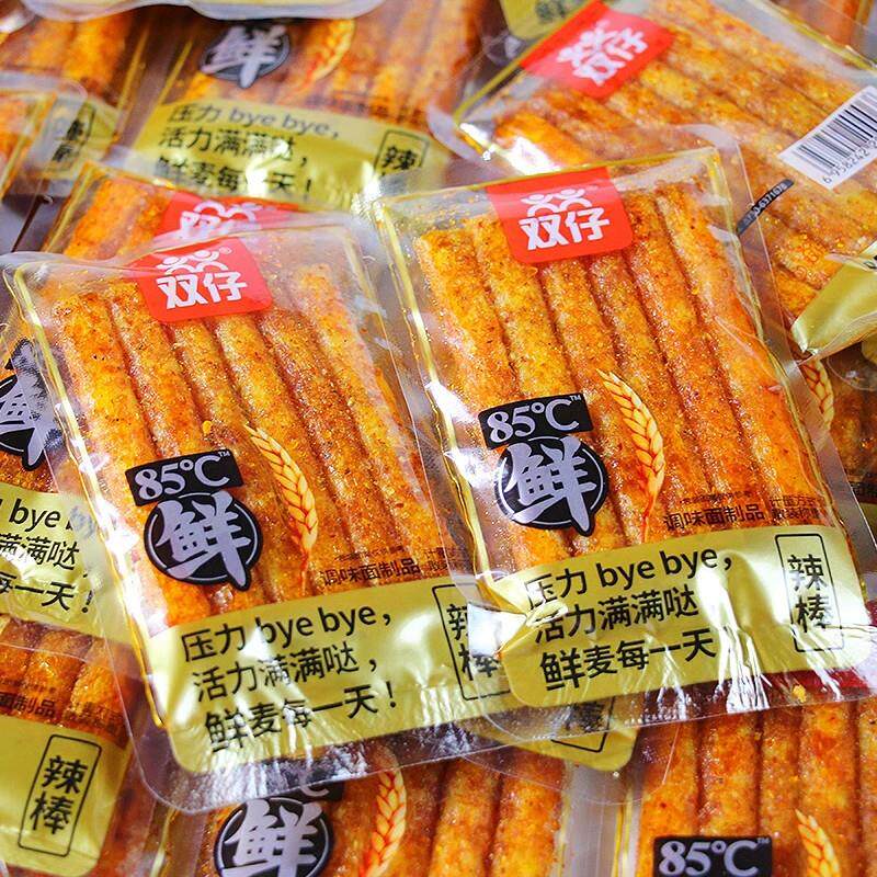 湖南特产85鲜辣棒辣条辣皮辣片面筋独立小包装零食散称袋装