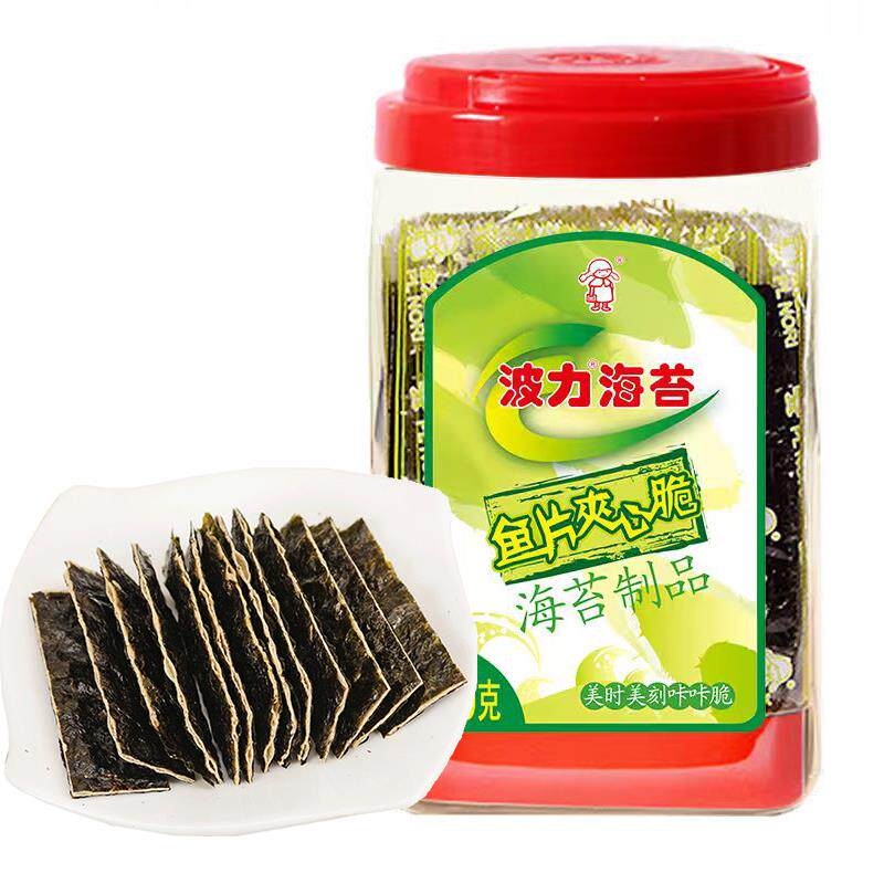 新货鱼片夹心脆80g桶装儿