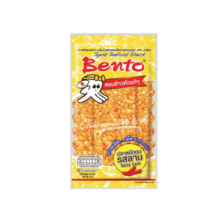 爆辣即食鱼零食泰国711直邮Bento鱿鱼片辣味网红零食即食