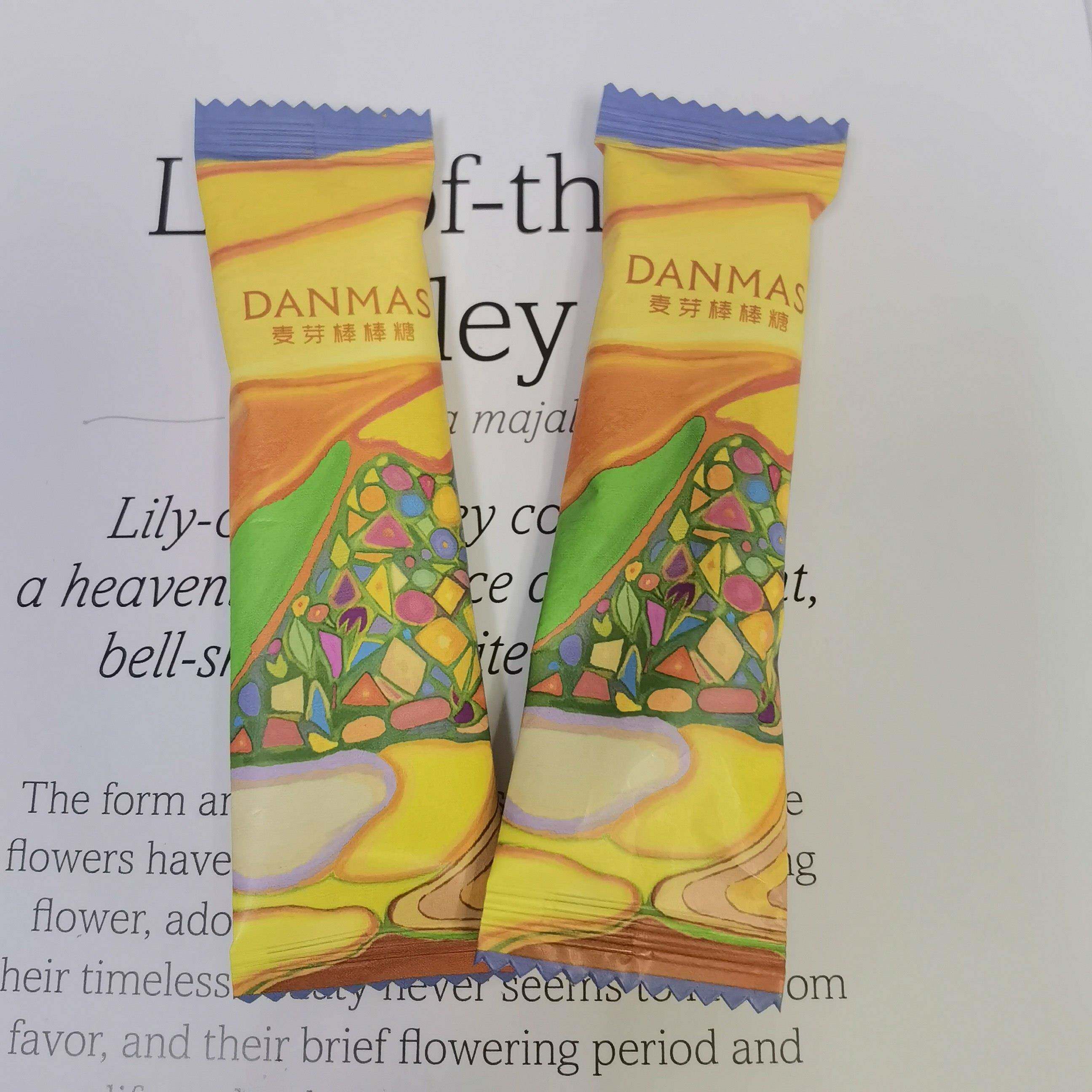 棒棒糖英国丹玛仕DANMAS麦芽棒棒糖500g约60支结婚喜