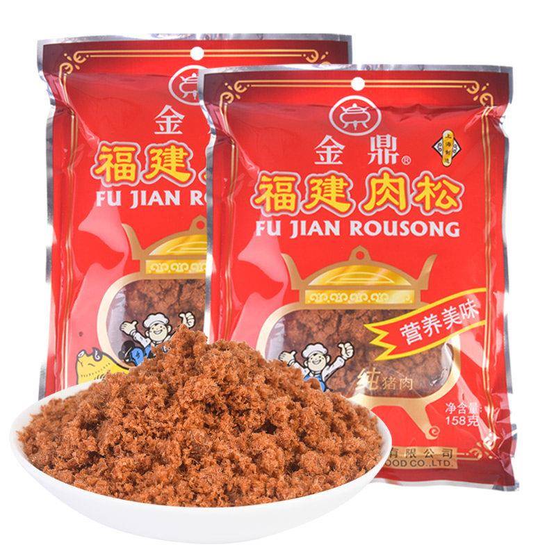立丰食品金鼎福建肉松158g袋装老人儿童早餐寿司猪肉松上海特产