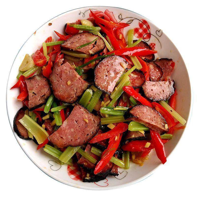 新货湖南贵州特产农家新鲜纯手工柴火烟熏血豆腐猪血丸地方特