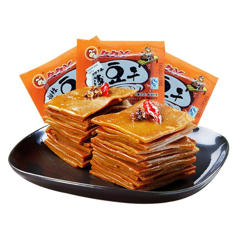 九九雅甜辣薄豆腐干散装五香豆腐干香豆腐干皮豆筋麻辣小吃