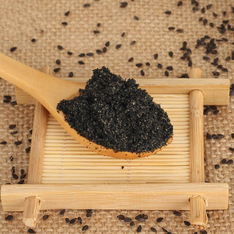 九蒸九晒芝麻丸材料石臼捶打九蒸九晒纯黑芝麻粉现磨 即食一斤包