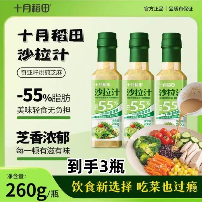 新货沙拉汁260克*3瓶轻食水煮菜蘸料酱生菜沙拉