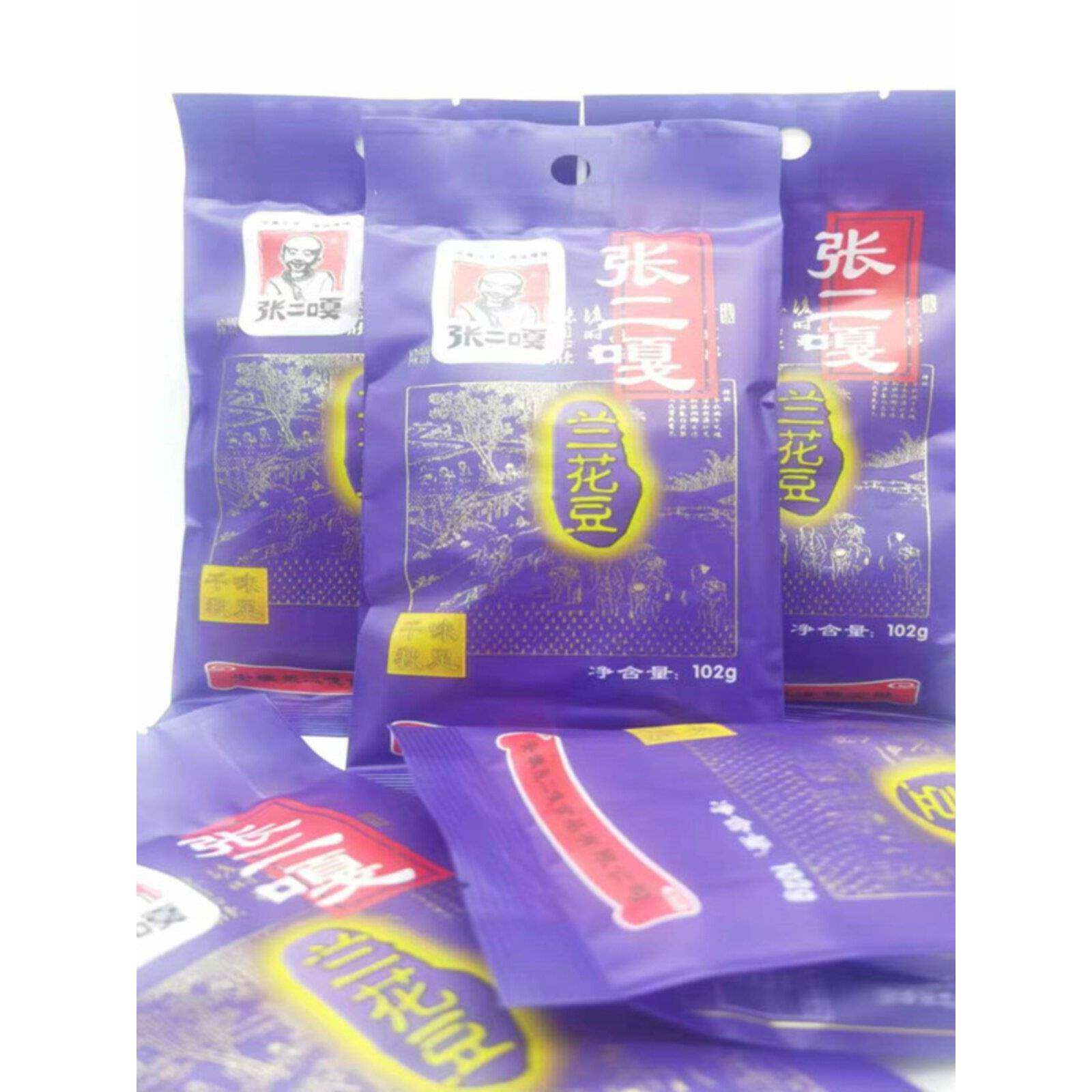 怪味豆张二嘎兰花豆102克袋崩豆怪味豆蚕豆开花豆炒货零食豆瓣