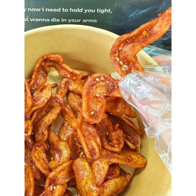新货花蝴蝶口水素鸡翅香辣