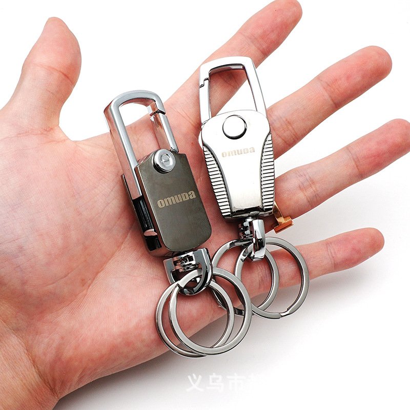 欧美达翻转多功能钥匙扣不锈钢钥匙圈高档男士精品盒装啤酒开瓶器
