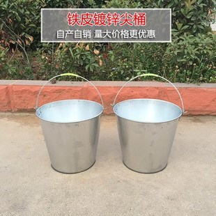 厂家白铁皮粮食桶百货垃圾桶家用手提水桶铁桶大号油桶镀锌桶