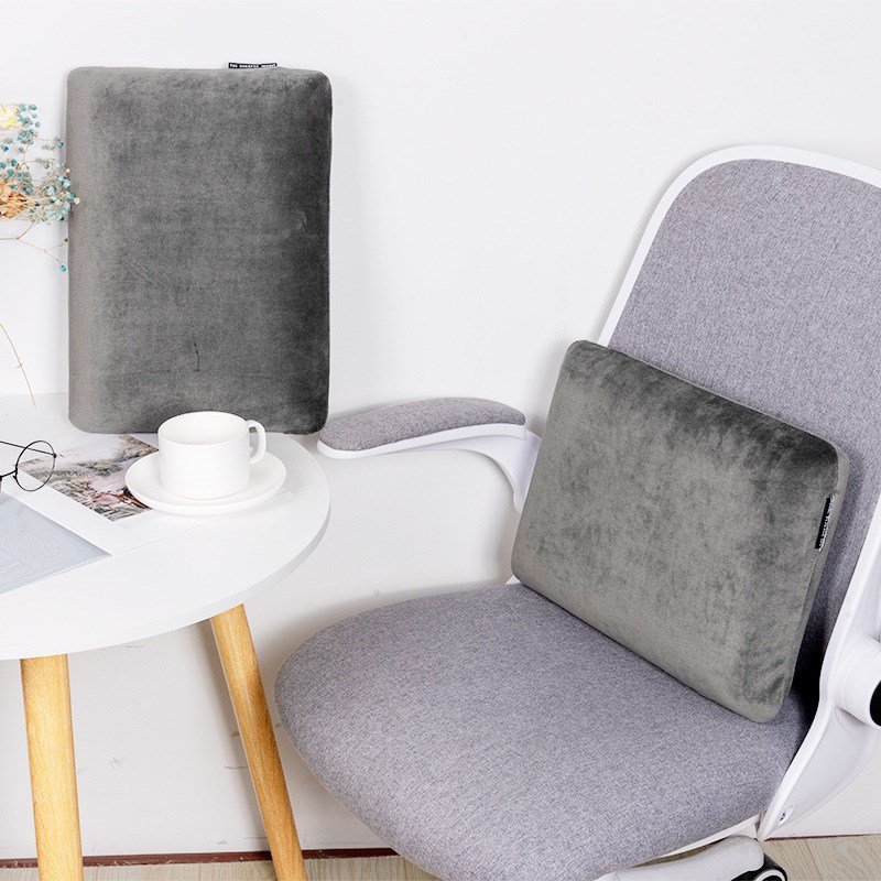 记忆棉泡沫午睡枕慢回弹靠垫护靠枕办公室趴睡枕学生腰靠面包枕