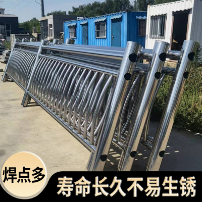 304不锈钢护栏复合管河道景观栏杆立柱钢丝绳桥梁防撞护栏定制